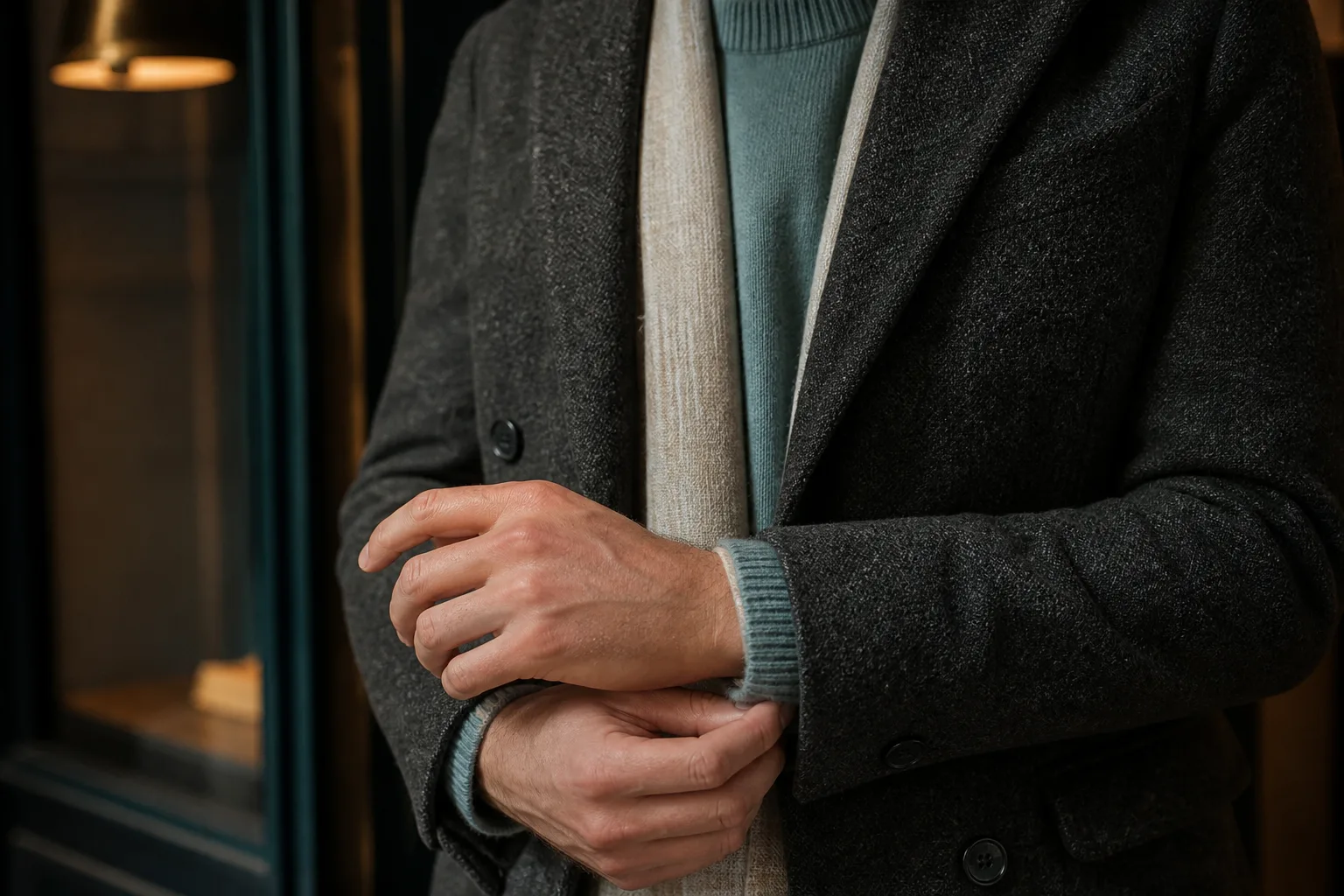 Close view of seasonal fabric texture